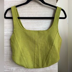 House of Harlow Corset Crop Top, Medium